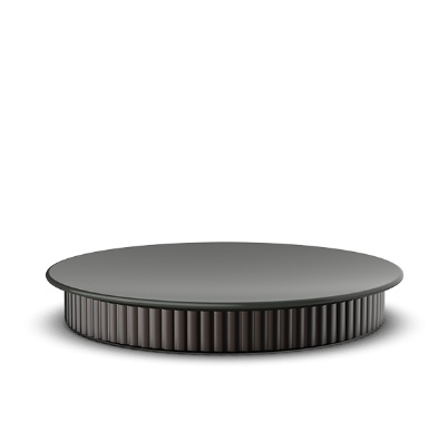 OF.LINE AS kandik, keraamika/alumiinium, 2.6 x 18 x 18cm- palju värvikombinatsioone (pildil mocca/moor). Hind 174,45 € (km-ga)